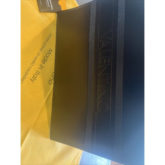 VALENTINO BY MARIO VALENTINO Olivia Leather Satchel Bag Black NEW Rtl $1095 - Picture 10 of 12